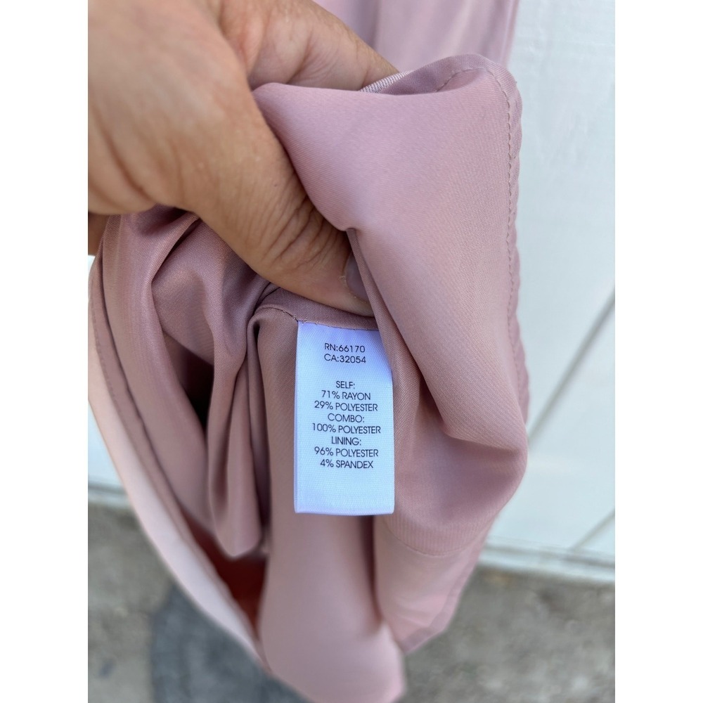 BHLDN Maxi Dress, Rose, Sheer Back Panels, Tie‎ Back, Long, Sz 4 - Picture 8 of 11